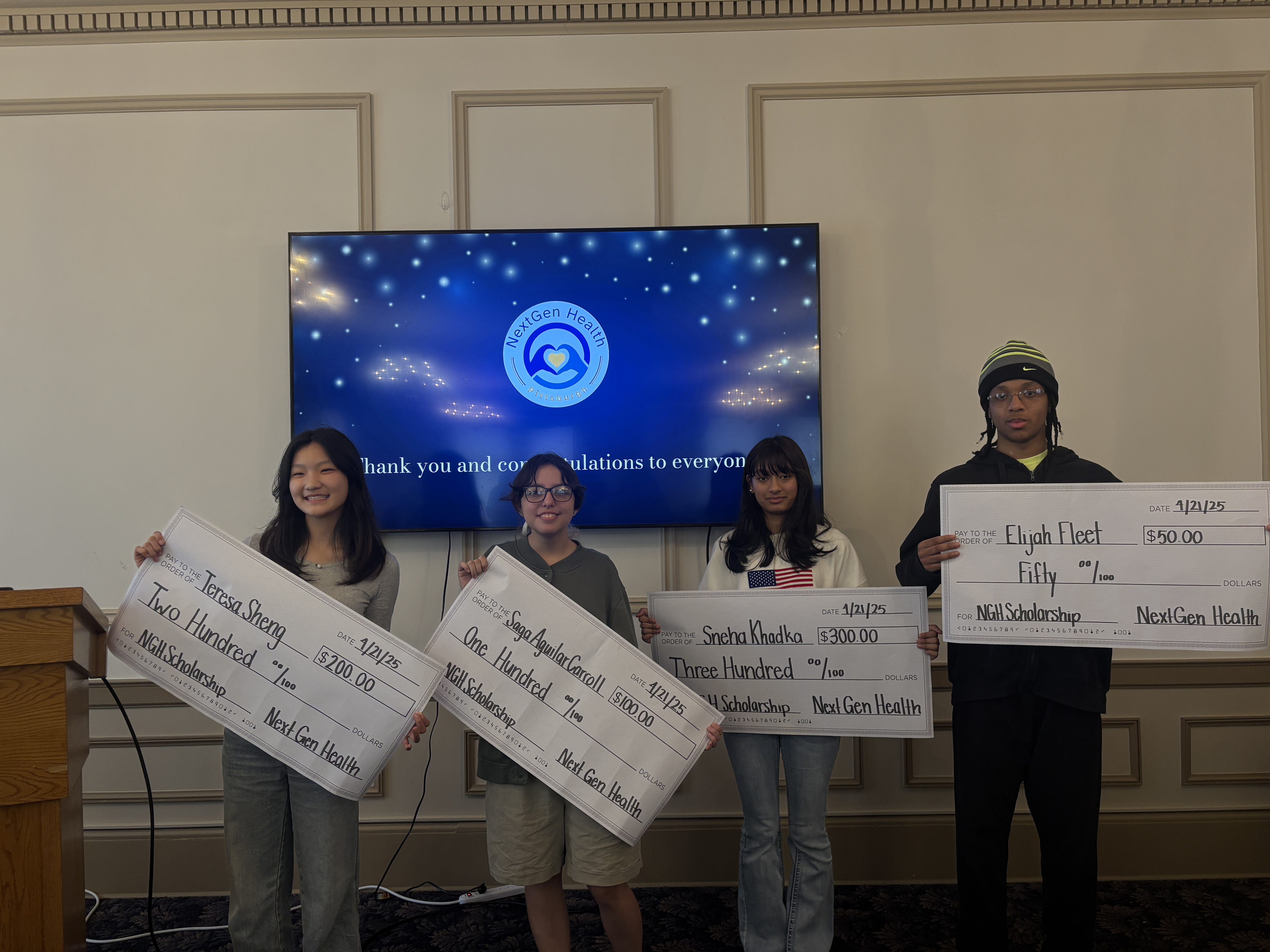 Group photo of scholarship recipients